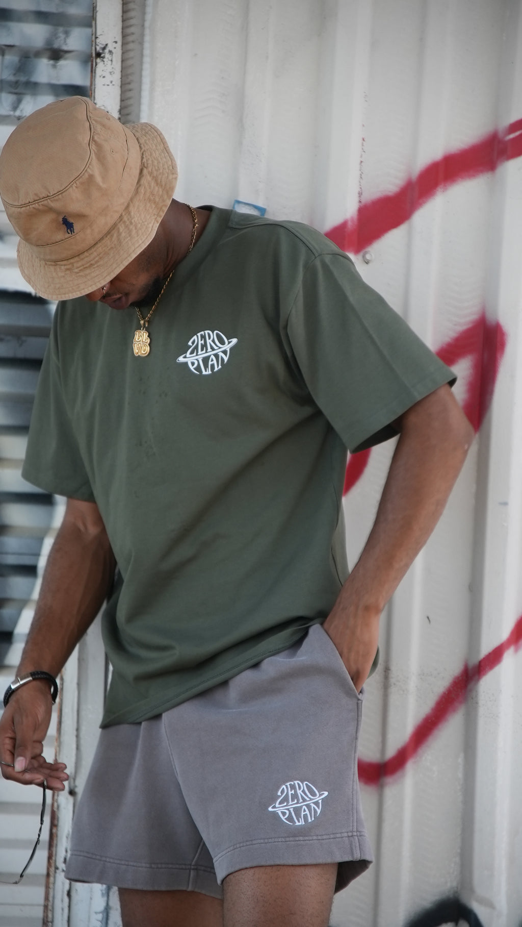 ZERO PLAN LOGO SHORTS