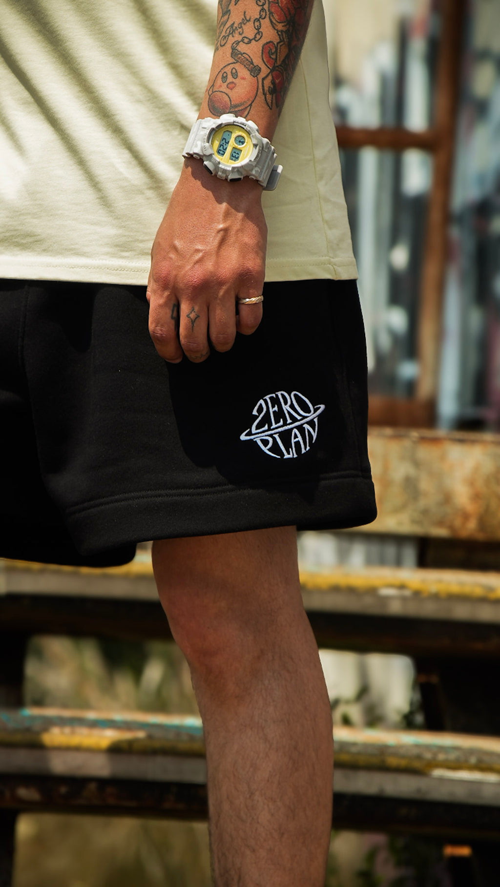ZERO PLAN LOGO SHORTS